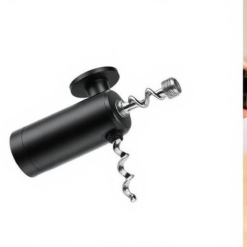 Electric One-Touch Wine Bottle Opener with Foil Cutter - Detail view