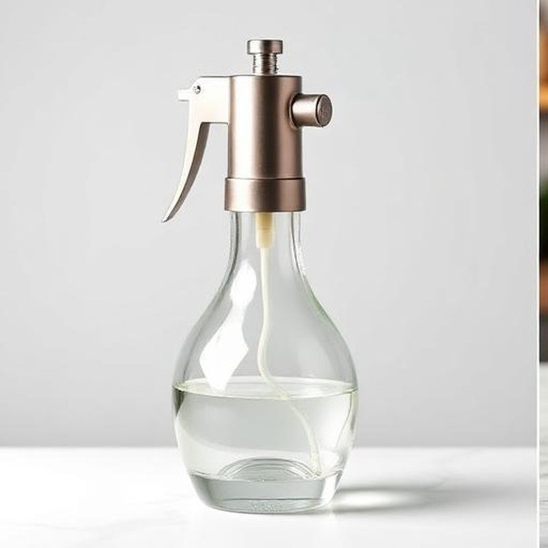 2-in-1 Oil Spray Bottle and Pourer Glass Cruet - Detail view