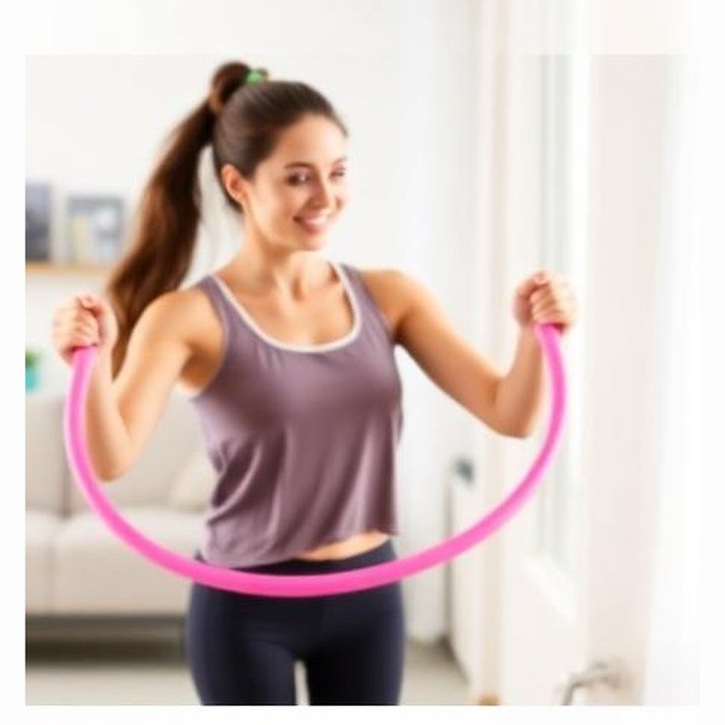 Smart Counting Weighted Hula Hoop - In use