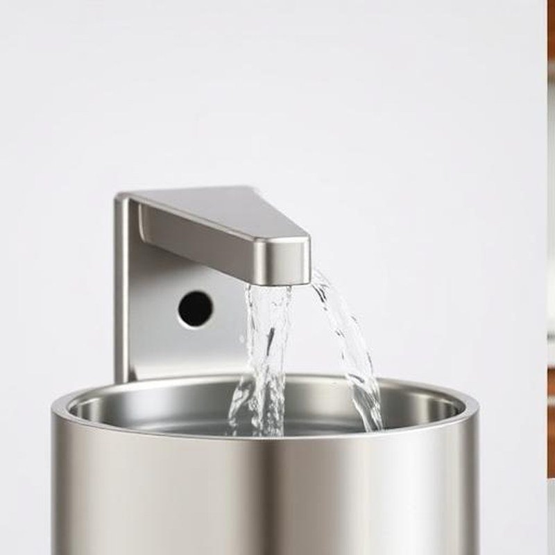 Ultra-Silent Stainless Steel Pet Water Fountain - Detail view