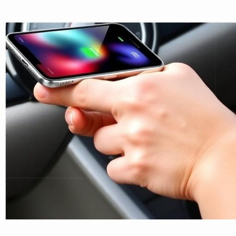 Retractable Multi-Port 4-in-1 Fast Car Charger - In use