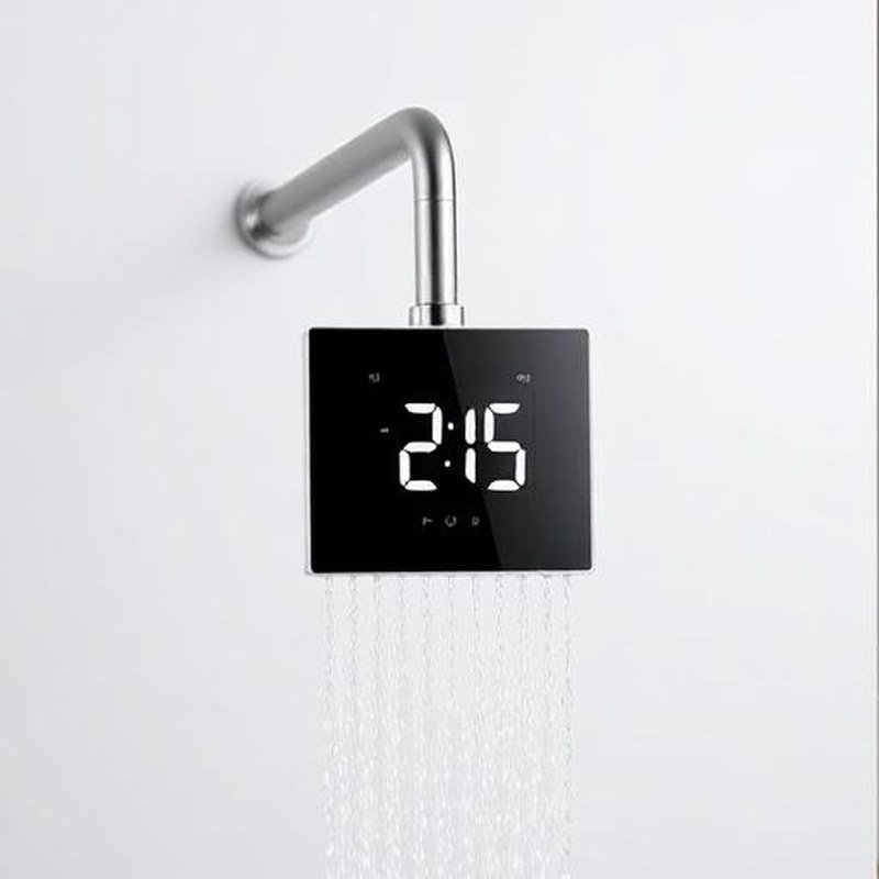 Digital Temperature Display Shower Head - Detail view