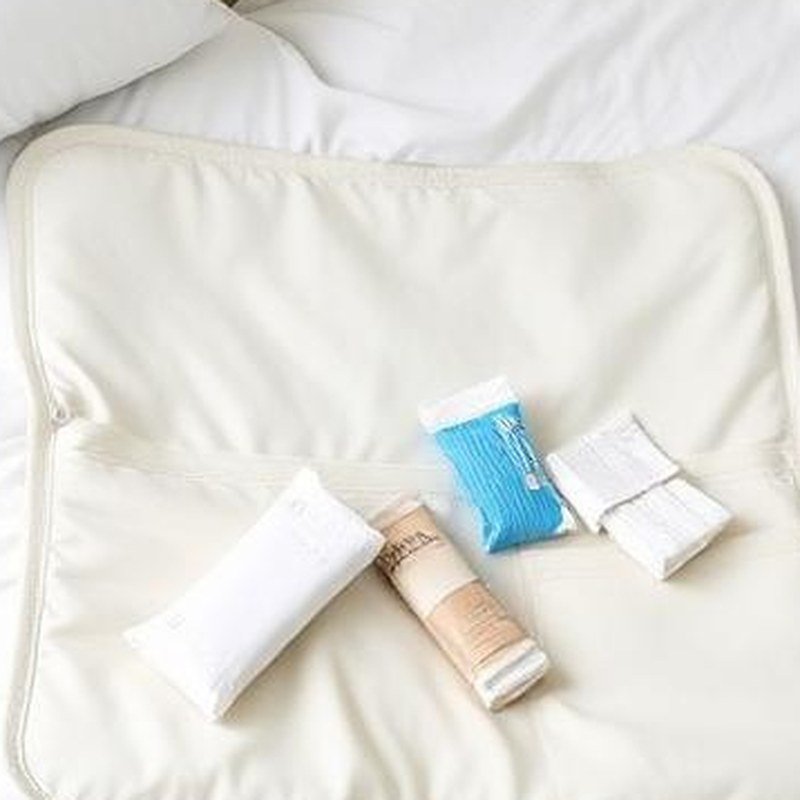 Foldable Compact Baby Changing Pad with Pockets - Detail view